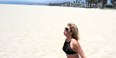 MILFTRIP Lipstick MILF Stevie Lix Bathes In Sun Before Bathing In Cum