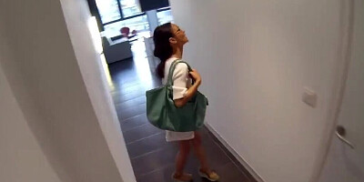 Marvelous Asian girl Lady Mai is filmed POV style while getting dick