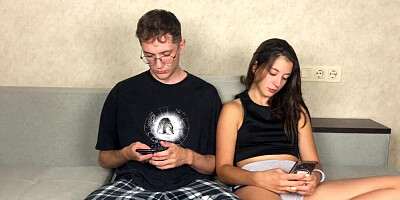 STEP BRO MASTURBATING CLOSE TO STEP SISTER! I DIDN'T EXPECT HE HAS SUCH EXPERIENCED FINGERS AND BIG COCK! ORGASM