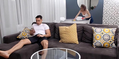 SISPORN. Sex With Stepbrother Is Better For Girl Than Cleaning Apartment