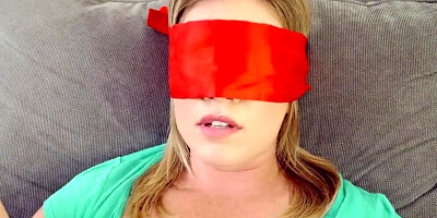 Blindfolded girl Katie Kush is being fucked by her stepdaddy
