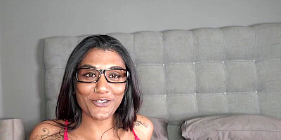 Lingerie tattooed desi slut in nerdy girl gasses, step father and step brother sexual fantasy