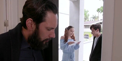 Family Strokes - Horny Stepdad Made His Stepdaughter Bend Down And Slap Her Nice Ass