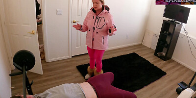 Ski bunny stepmom fucks stepson because she forgot to buy him a lift ticket