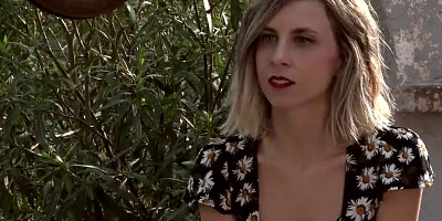 Lovely blonde doll is rubbing her clit in this solo performance