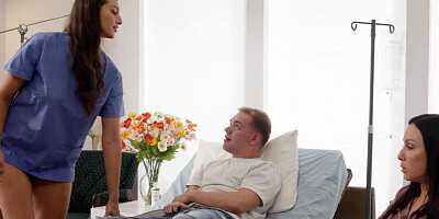 ADULT TIME - Prude MILF Jennifer White Tries Anal Sex With Her Stepson and Nurse Bella Rolland!