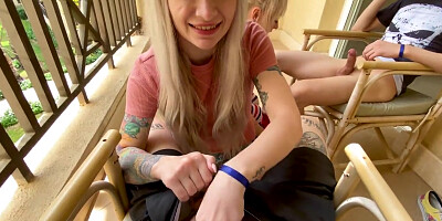 My Sister and I were Fucked by Strangers in a Hotel Room - LEAH MEOW