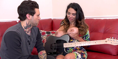 Missy Martinez gets her Pussy Pounded by her Guitar Teacher