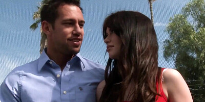 This brunette loves feeling her boyfriends warm cum on her ass