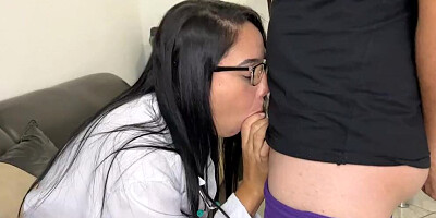 Beautiful Doctor Wife Must Help Her Husband's Boy With His Erection