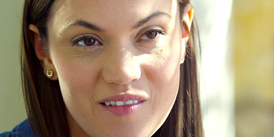 Two juicy lesbians are playing with a strap-on toy outside