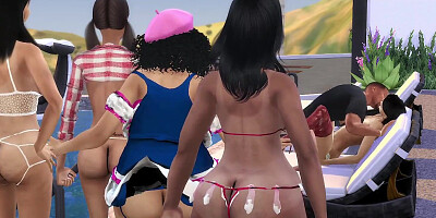 3D porn castoon shows horny girl sucking dick and having sex