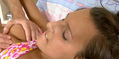 Teen Has A Big Load Shot In Her Mouth