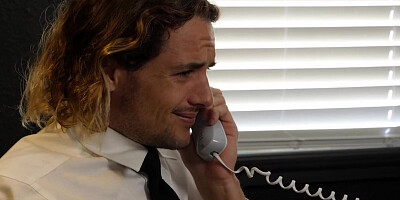 Tyler Nixon is banging a busty secretary Cascade Anilos in the office