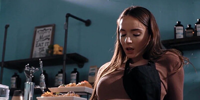 Hazel Moore and Aria Valencia taking a break from work