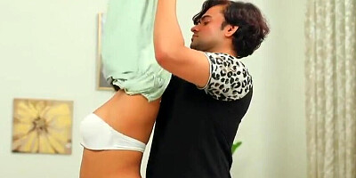 Man pleases his Desi wife with massage and classy sex