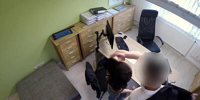 Czech brunette has sex in exchange for a loan