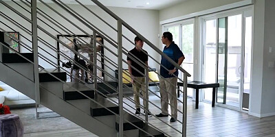 Full-bosomed MILF seduces son's friend and gets fucked to the balls