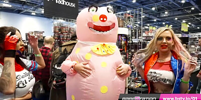 Babestation babes go to UK COMICON 2019