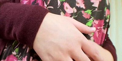 Japanese babe Toshiko Shiraki fucks her hairy cunt with toys before getting pounded doggy style