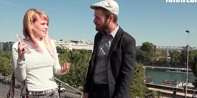 AMATEUR EURO - Emilie & Doryan In Crazy Sex On The Rooftop