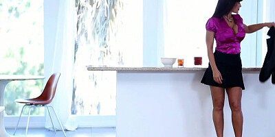 MILF bombshell Lisa Ann is getting hard cock from behind