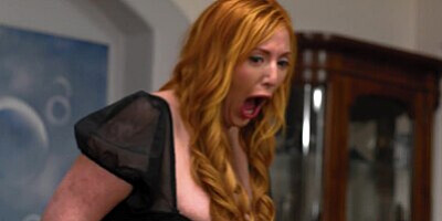 MOMMY'S BOY - All-Natural MILF Lauren Phillips Caught Horny Husband Masturbating With Vacuum Cleaner