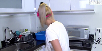 Cute Girls Karla Rivera & Lucia Fernandez Get Their Daily Dose Of Big Dick - MAMACITAZ