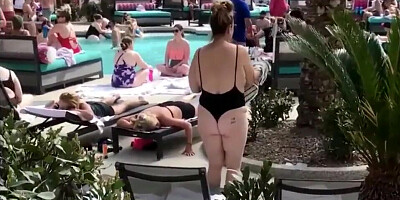 White BBW is shaking her big ass while riding black stud