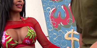 Big tits Latina is getting her puss nailed with a cock