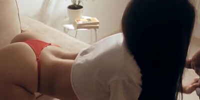 Bubble butt amateur hottie is taking hard pounding from behind