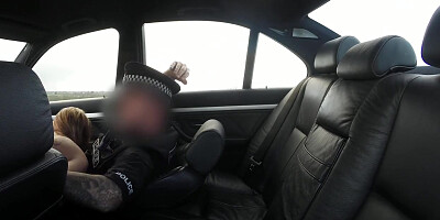 Fake Cop Anal Slut gets Cop Cum in her Butt