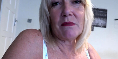 AuntJudysXXX - Your Busty Mature Stepmom Mrs. Amy Catches You Stealing Her Panties (POV)