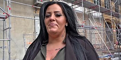 GERMAN SCOUT - Fat Teen Ashley Rough Fuck at Street Casting