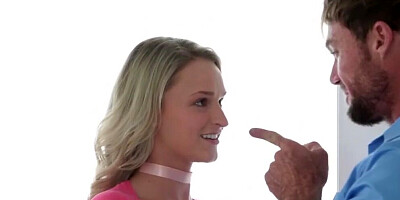 Family Strokes - Blonde Teen Loves Riding Her Stepdads Cock