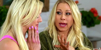 Katie Morgan and another blonde are licking each other's pussy