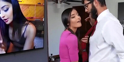 Hottie Babysitter Emily Willis Fucks the Hottie Daddy