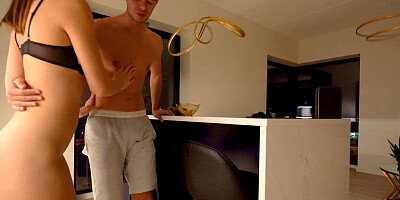 SURPRISE Juicy Ass On My Kitchen Table! Passionate Fuck With Huge Cum Load On Face 4K