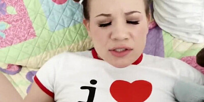 For FATHER'S DAY Play Time, she wants Daddy's Cock in her little Cunt