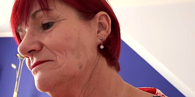 AuntJudysXXX - Your 64yo GILF Step-Aunt Linda catches you with a Dirty Magazine