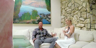 SpyFam Alex Grey Fucks Step Dad after Catching him Spying in Shower