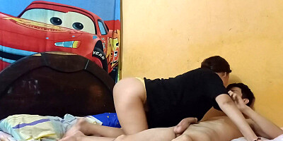 Horny MILF touches her STEPSON'S PENIS in HIS ROOM - Kinky Family