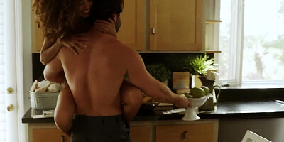 Seth Gamble & Cecilia Lion are fucking inside the kitchen