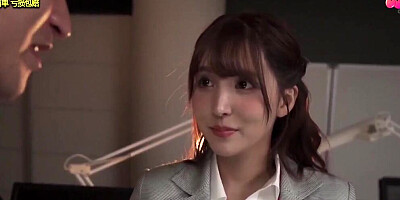 Adorable Asian secretary is licked and fucked by a co-worker