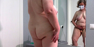 New panties, new sex toys for a mature housewife with a plump ass, big tits, hairy pussy. Unboxing, curvy milf masturbation PAWG