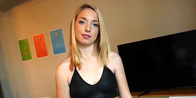 Sexy sister fucked by stepbrother for webcam show