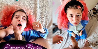 I make my Stepsister Suck my Cock and then I Fuck her Ass