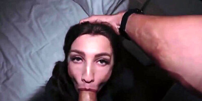 Step brother makes his petite step sis squirt