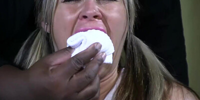 Adara Cheerleader Babysitter Gagged