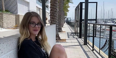 Taylor Blake is sucking horny chap's prick in this POV